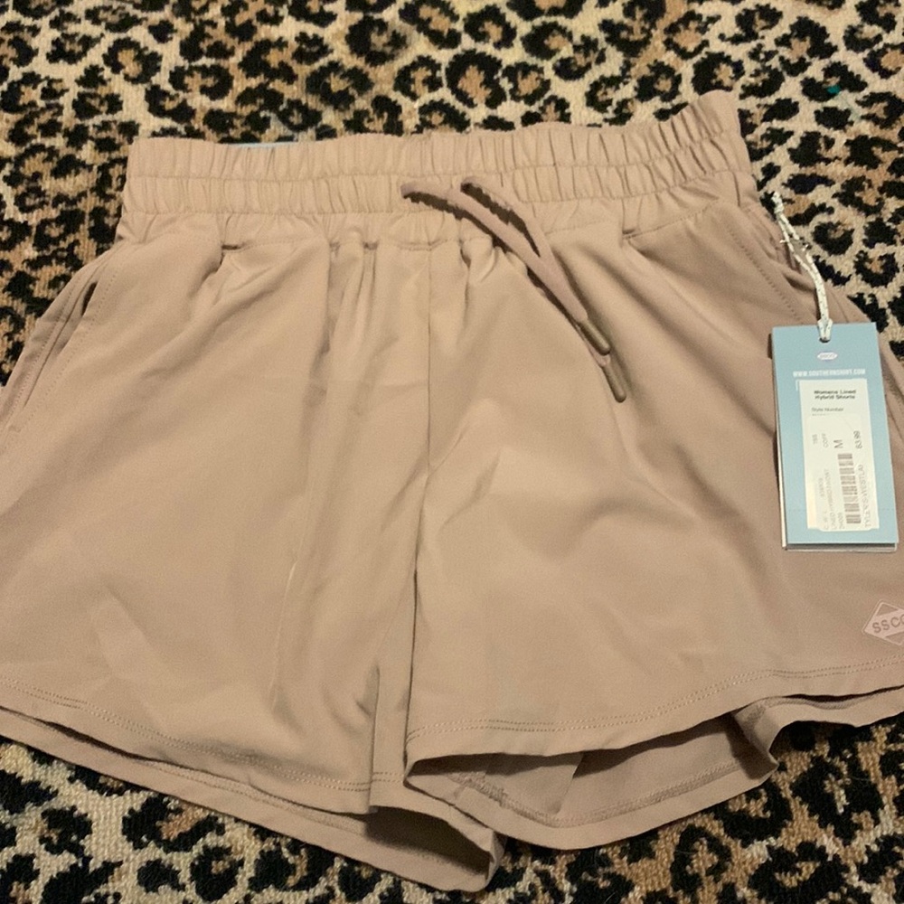 Southern Shirt Lined Hybrid Shorts Coffee Medium M